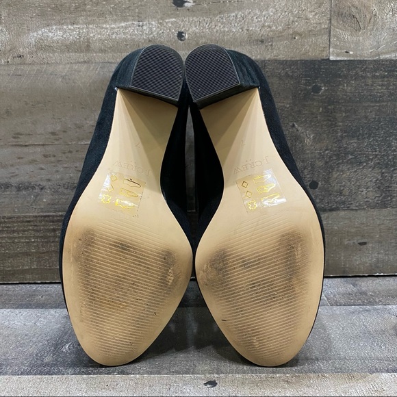 J Crew Women’s Black Suede Classic Heels Size 7 - Picture 3 of 5